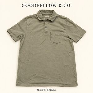 Goodfellow & Co. Olive Green Short Sleeve Pocket Polo Shirt
